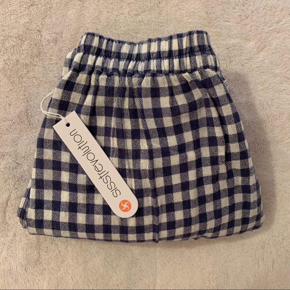NEW gingham flowy pants